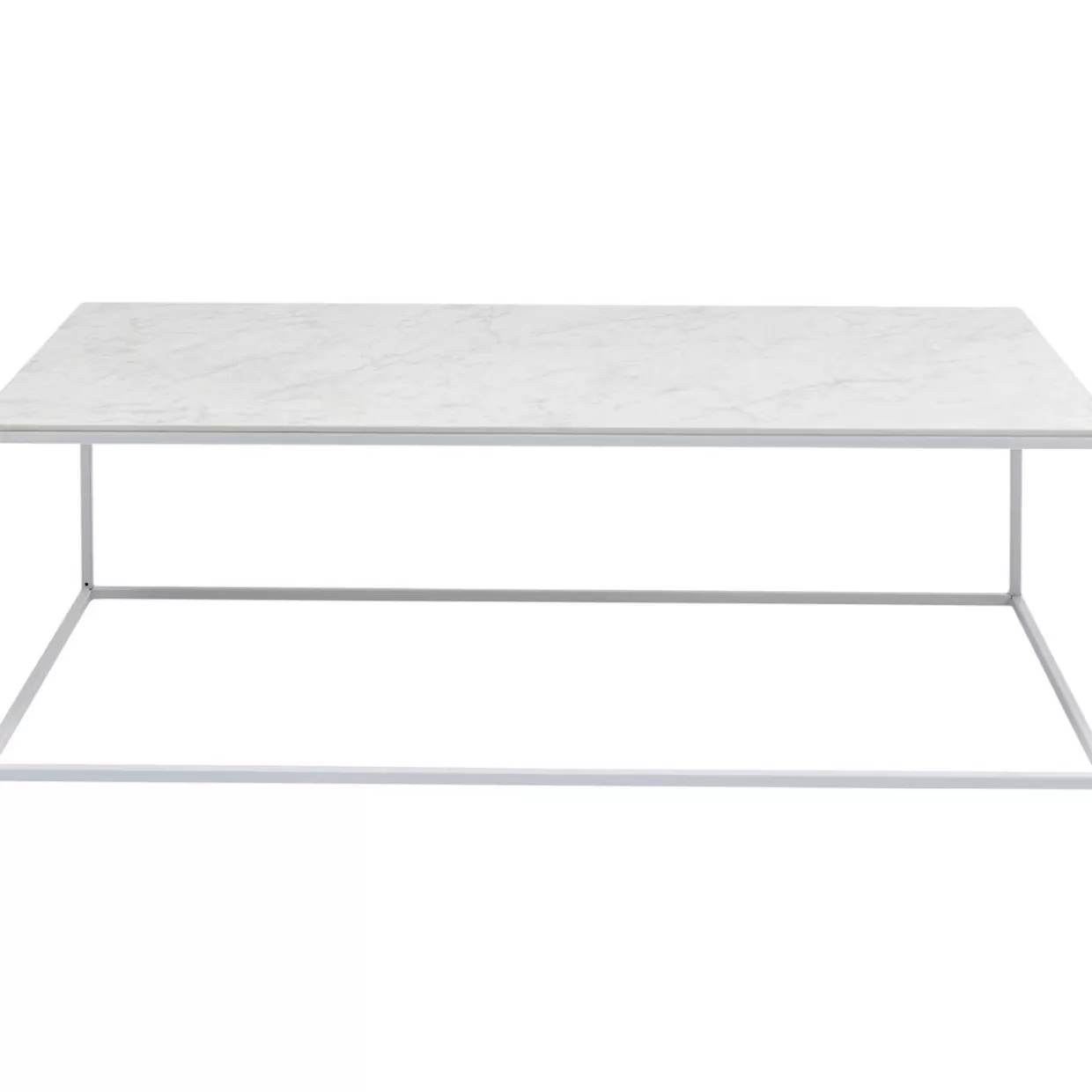 KARE Design Outdoormöbel | Couchtisch Greta Weiss 100X50
