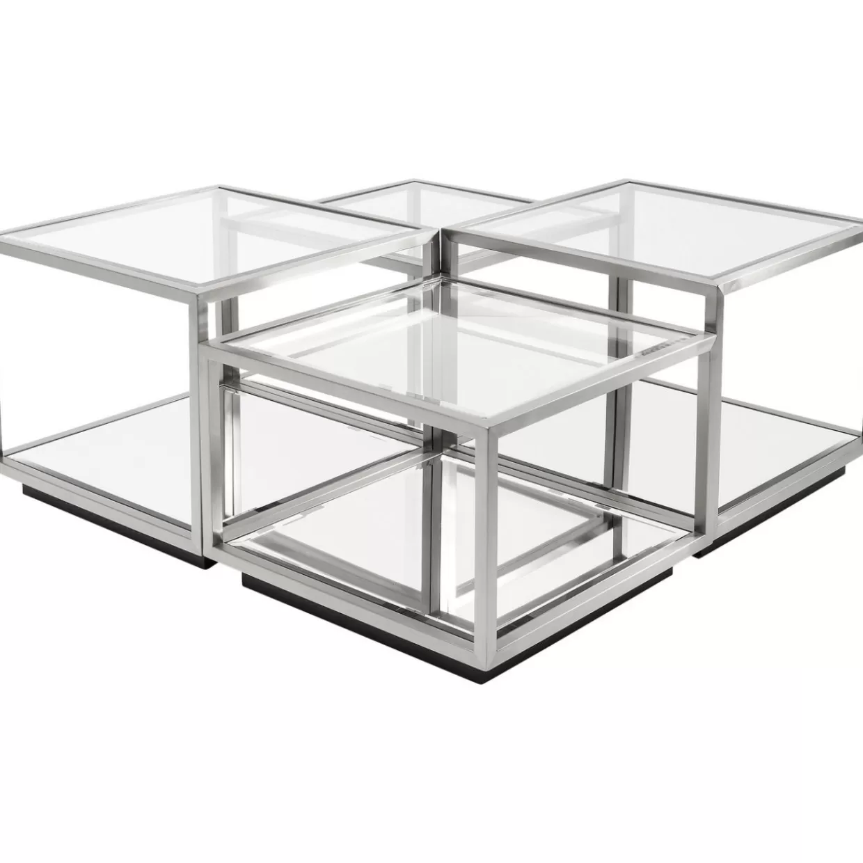 KARE Design Tische | Couchtisch Luigi Silber (4/Set)