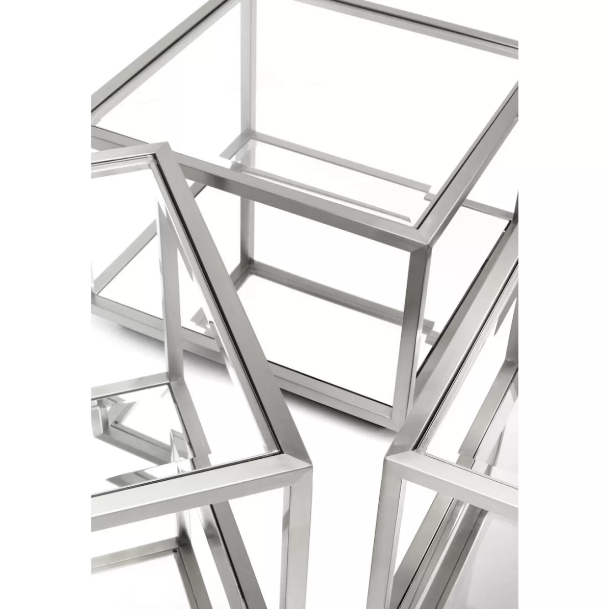 KARE Design Tische | Couchtisch Luigi Silber (4/Set)