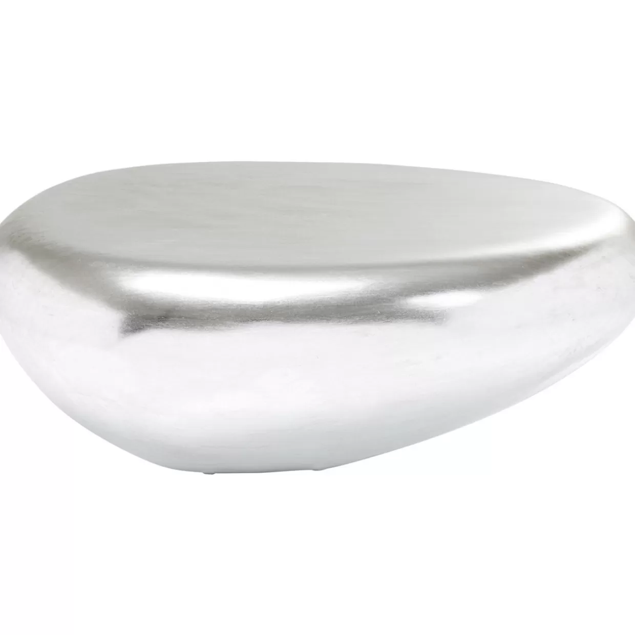 KARE Design Tische | Couchtisch Pebble Silber 122X96