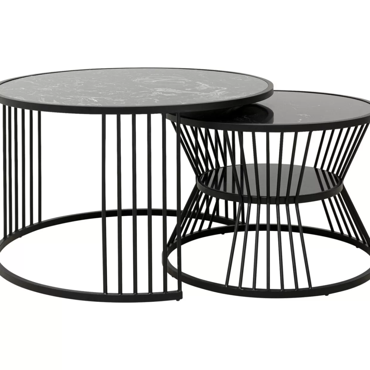 KARE Design Tische | Couchtisch Roma Schwarz (2/Set)