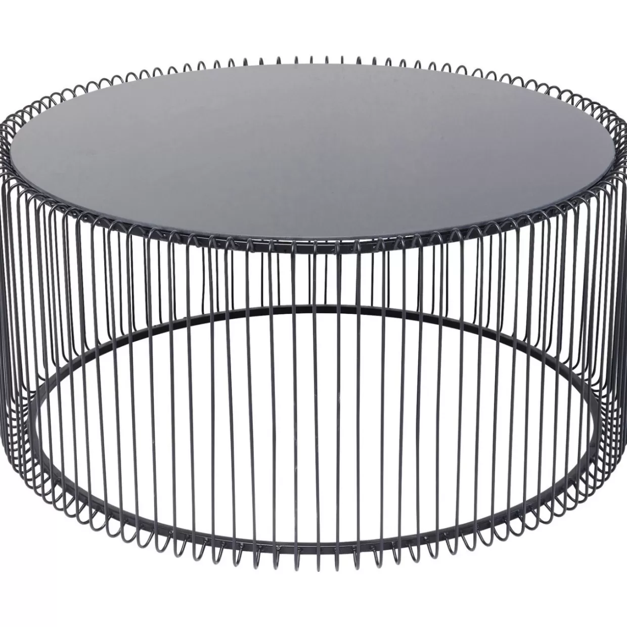 KARE Design Tische | Couchtisch Wire Uno Schwarz O80Cm