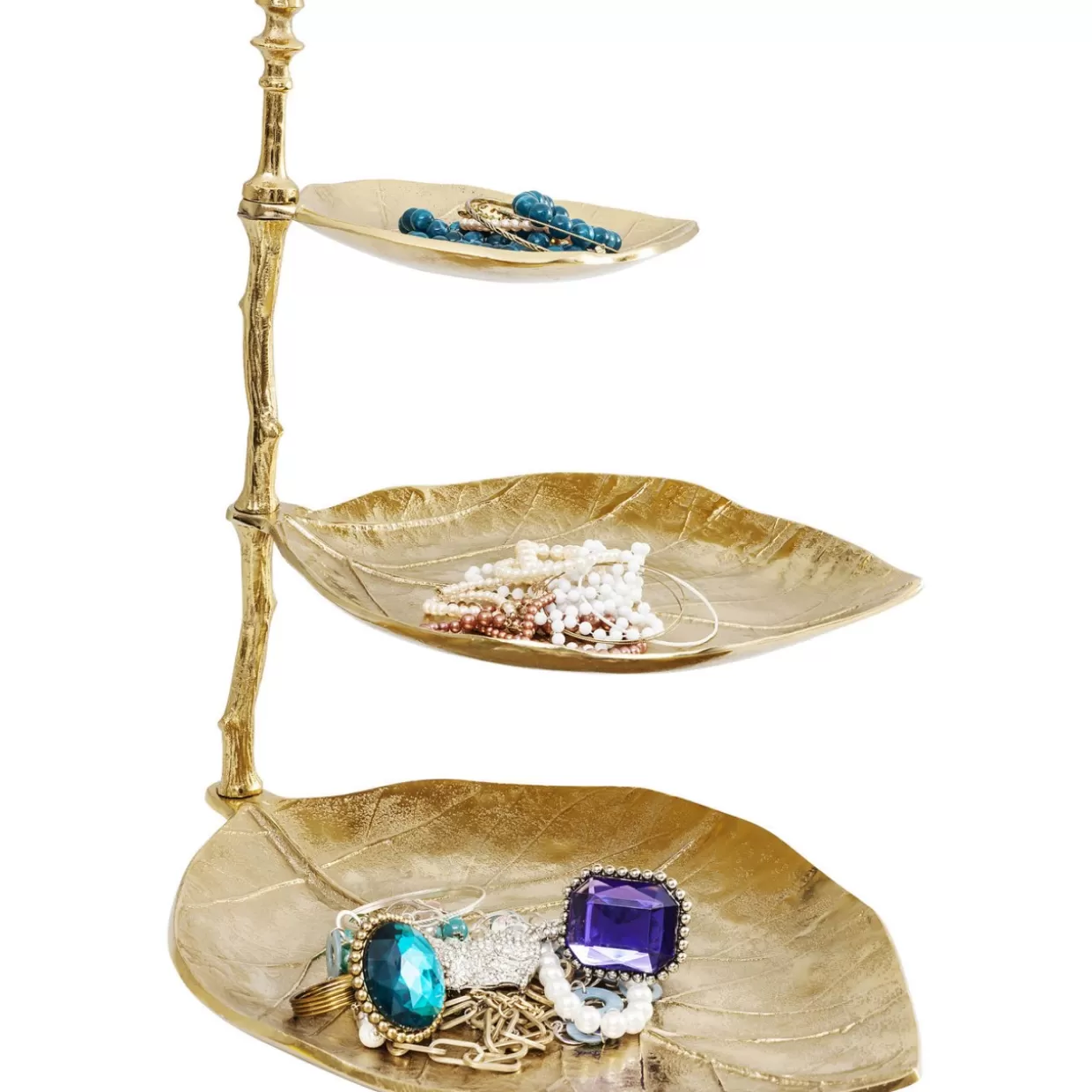 KARE Design Geschirr & Tischaccessoires | Deko Etagere Leaf Gold