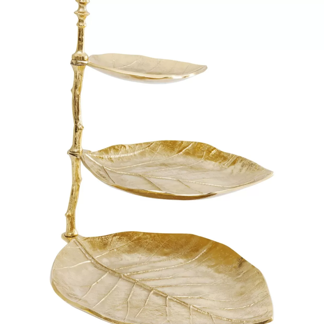 KARE Design Geschirr & Tischaccessoires | Deko Etagere Leaf Gold