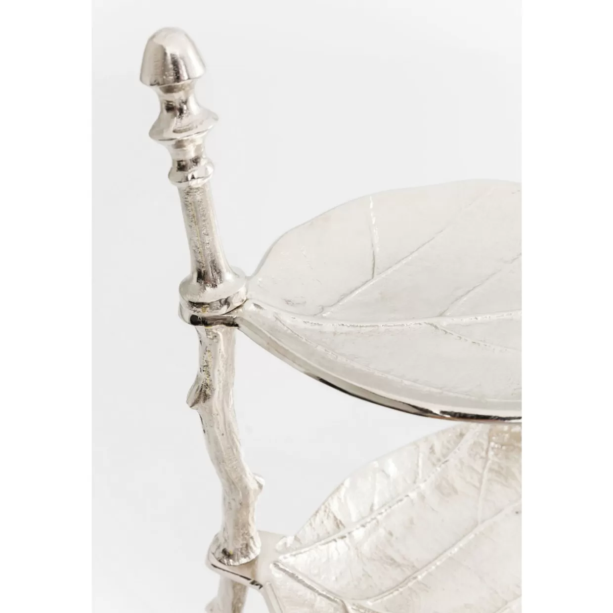 KARE Design Geschirr & Tischaccessoires | Deko Etagere Leaf Silber