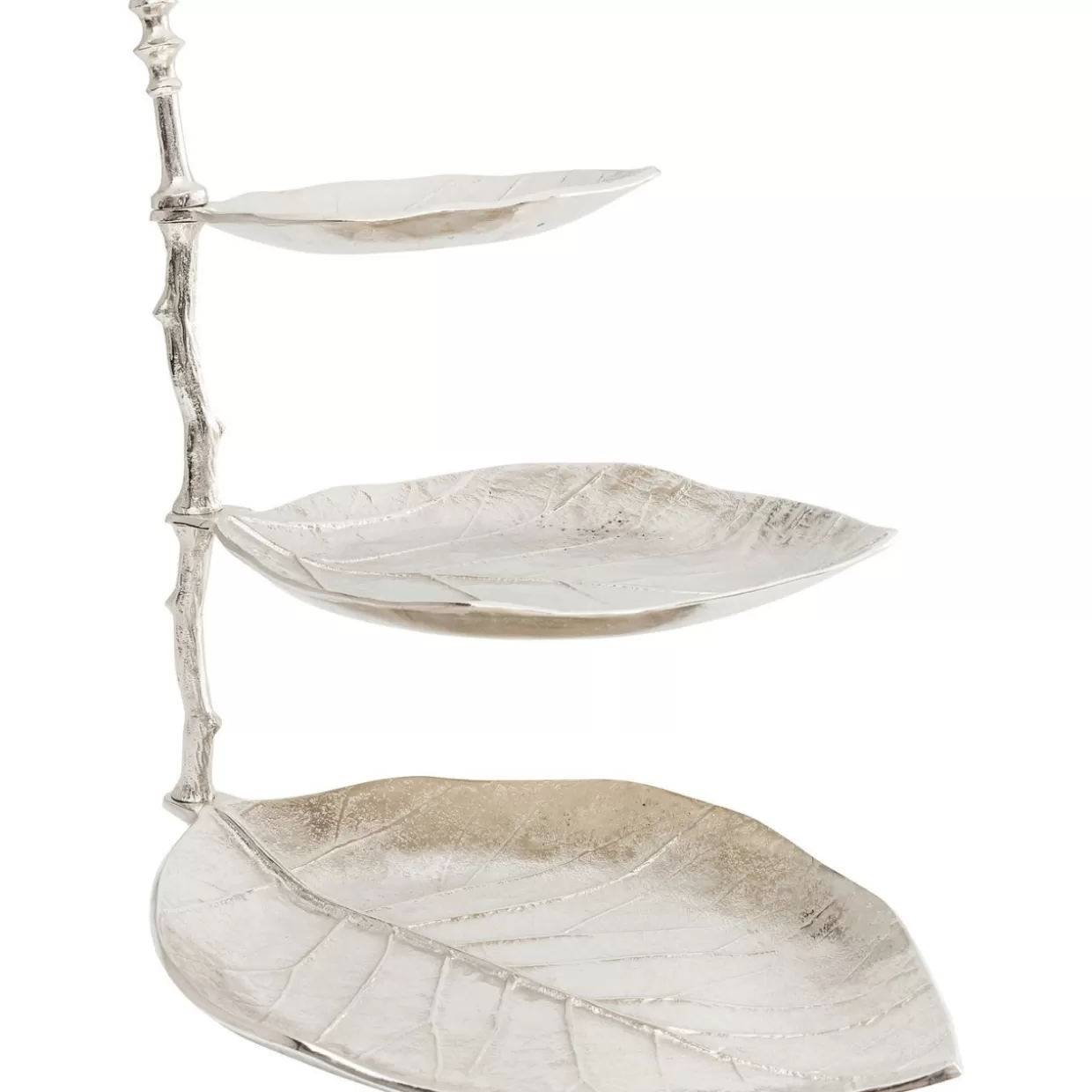 KARE Design Geschirr & Tischaccessoires | Deko Etagere Leaf Silber
