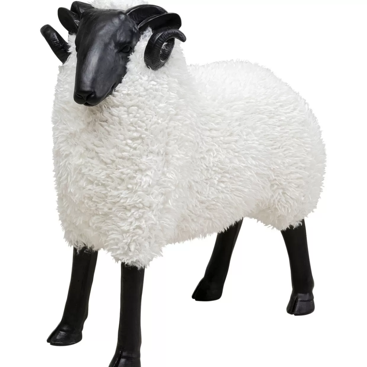 KARE Design Deko & Geschenkartikel | Deko Figur Bathilde Ram Weis 78Cm