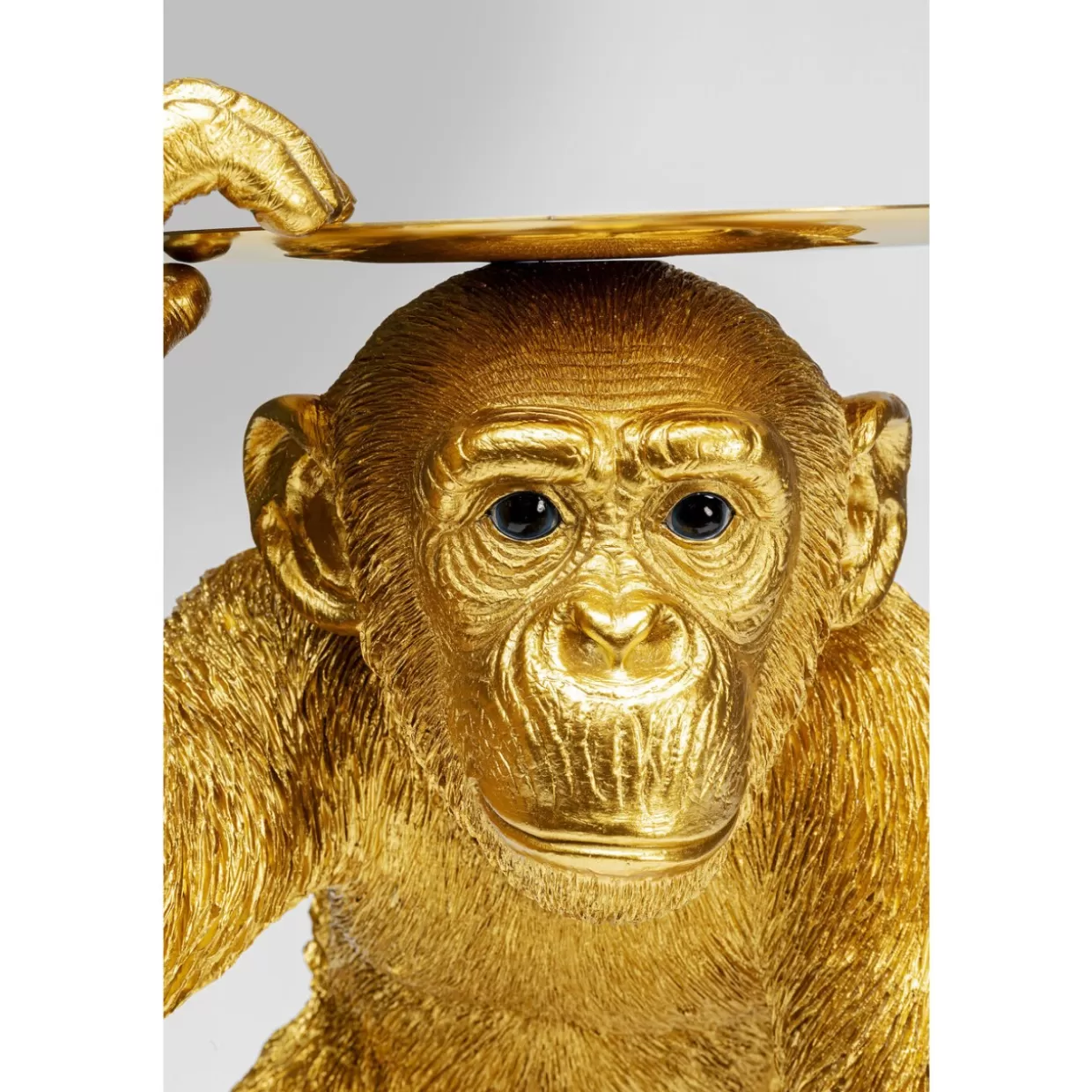 KARE Design Deko & Geschenkartikel | Deko Figur Butler Playing Chimp Gold 52Cm