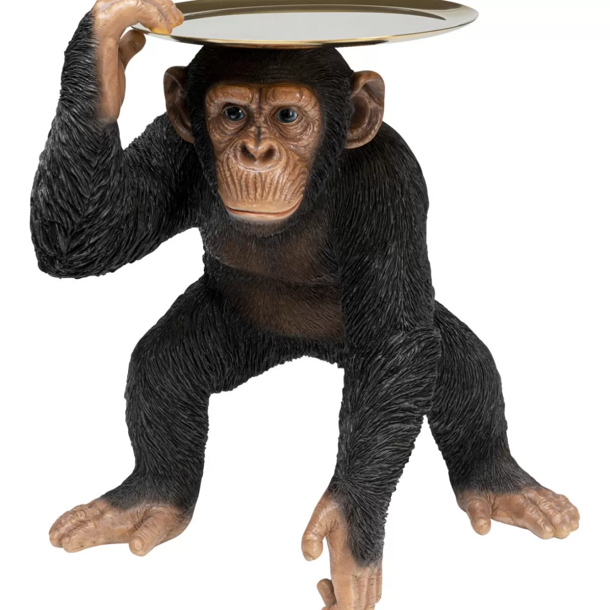 KARE Design Deko & Geschenkartikel | Deko Figur Butler Playing Chimp Schwarz 52Cm