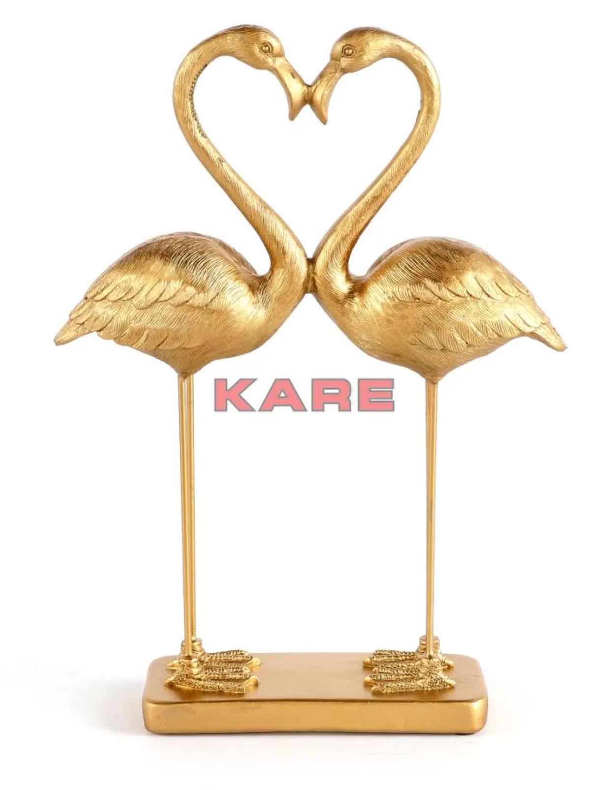 KARE Design Deko & Geschenkartikel | Deko Figur Flamingo Love Gold 39Cm