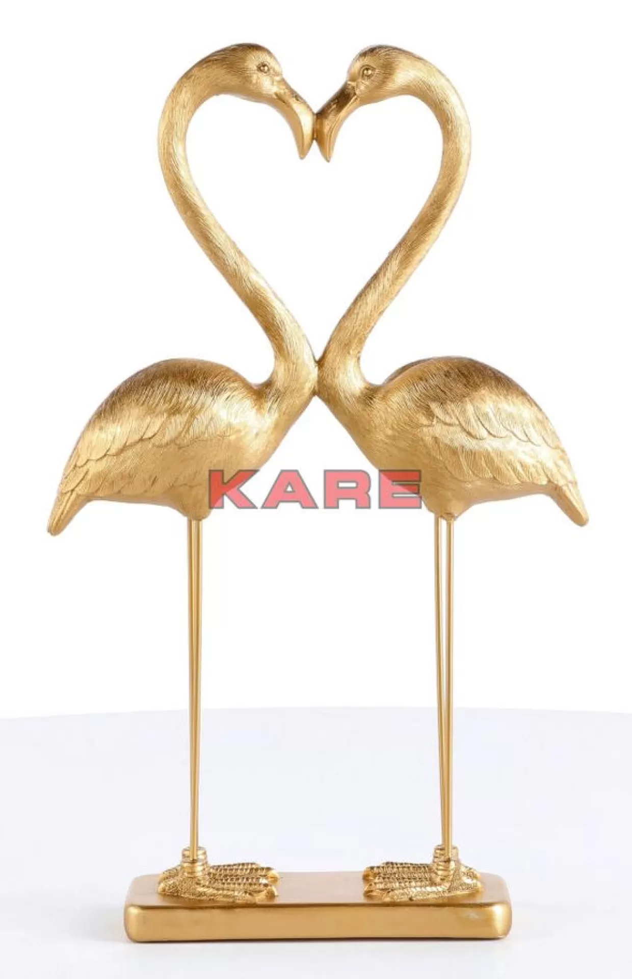KARE Design Deko & Geschenkartikel | Deko Figur Flamingo Love Gold 63Cm