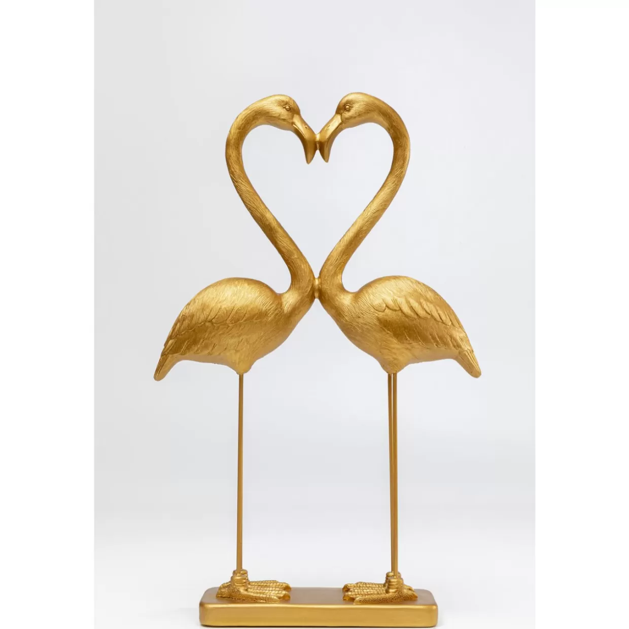 KARE Design Deko & Geschenkartikel | Deko Figur Flamingo Love Gold 63Cm