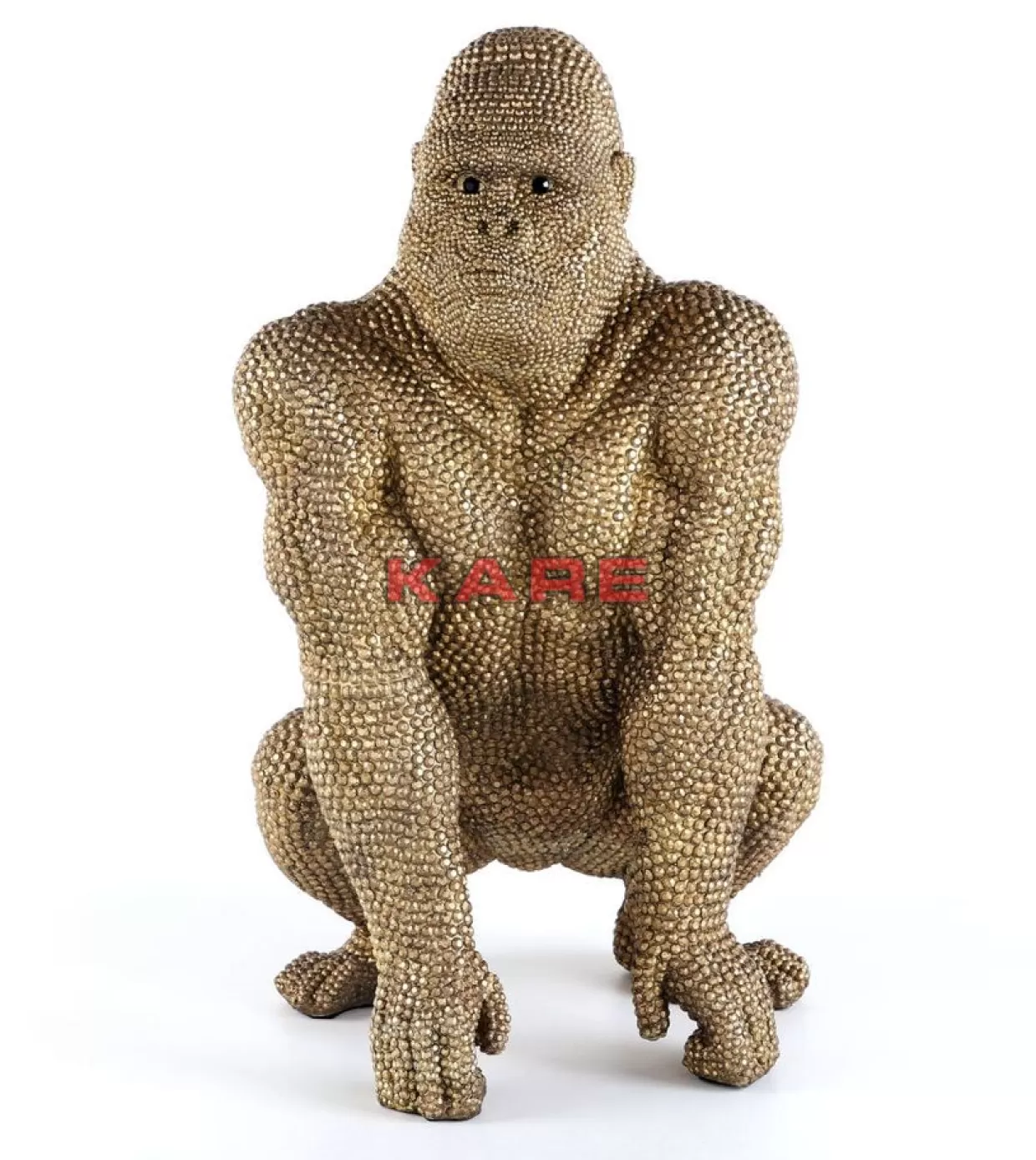 KARE Design Deko & Geschenkartikel | Deko Figur Gorilla Gold 80Cm