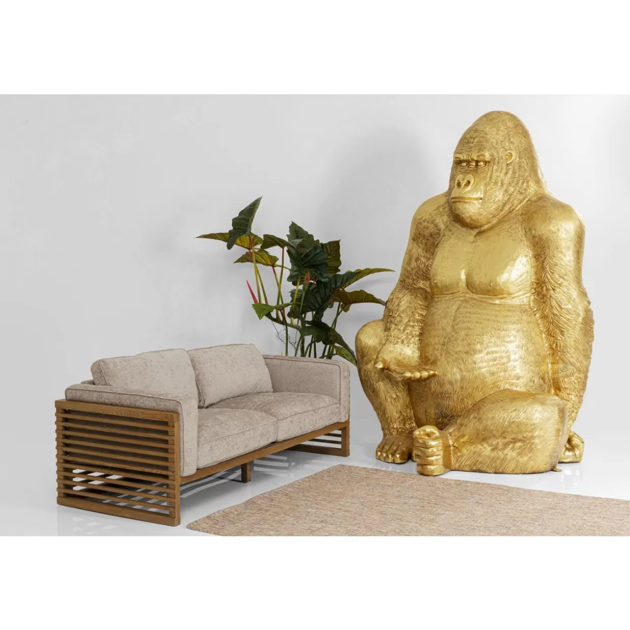 KARE Design Deko & Geschenkartikel | Deko Figur Gorilla Gold Xxl 249