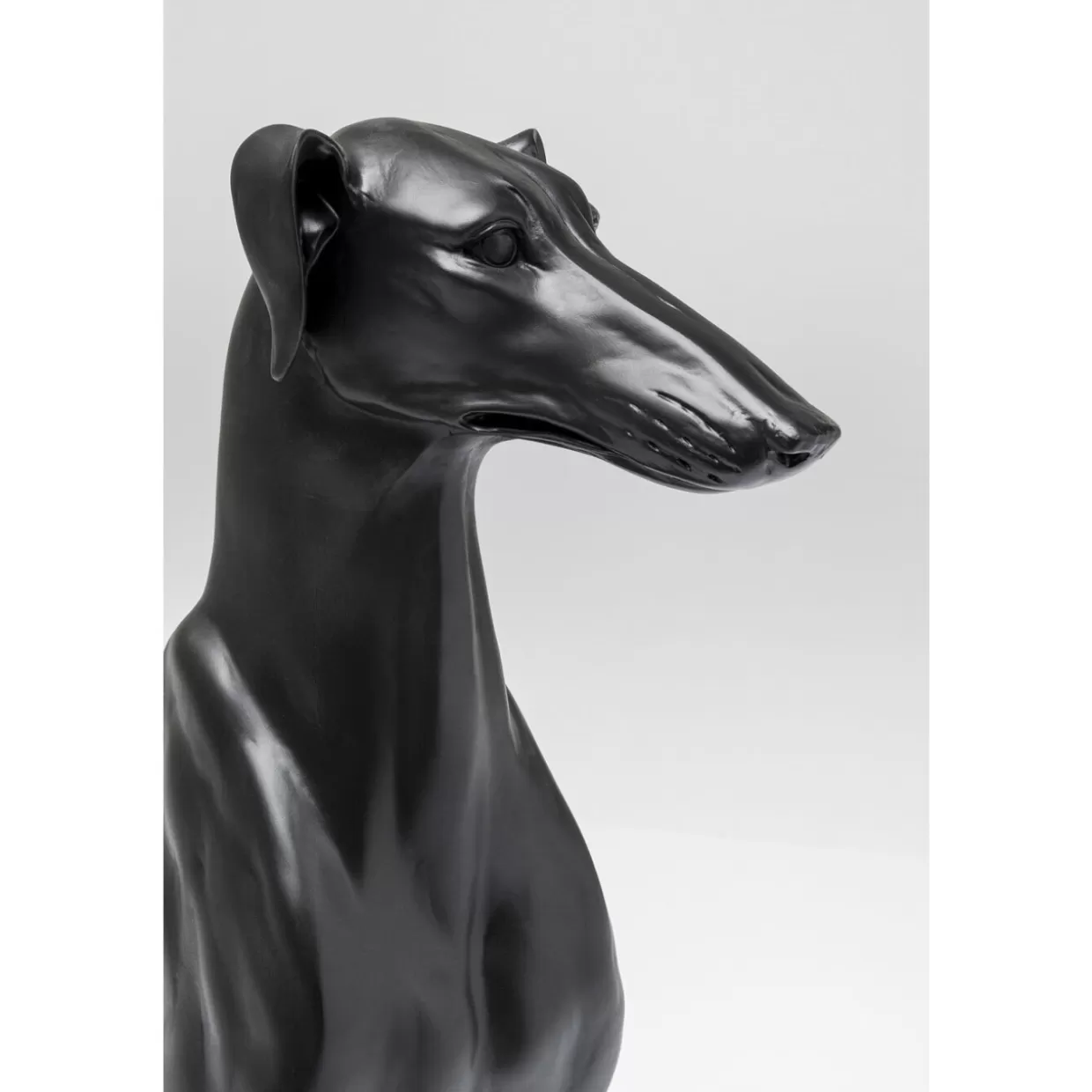 KARE Design Deko & Geschenkartikel | Deko Figur Greyhound Bruno Schwarz Matt 80Cm