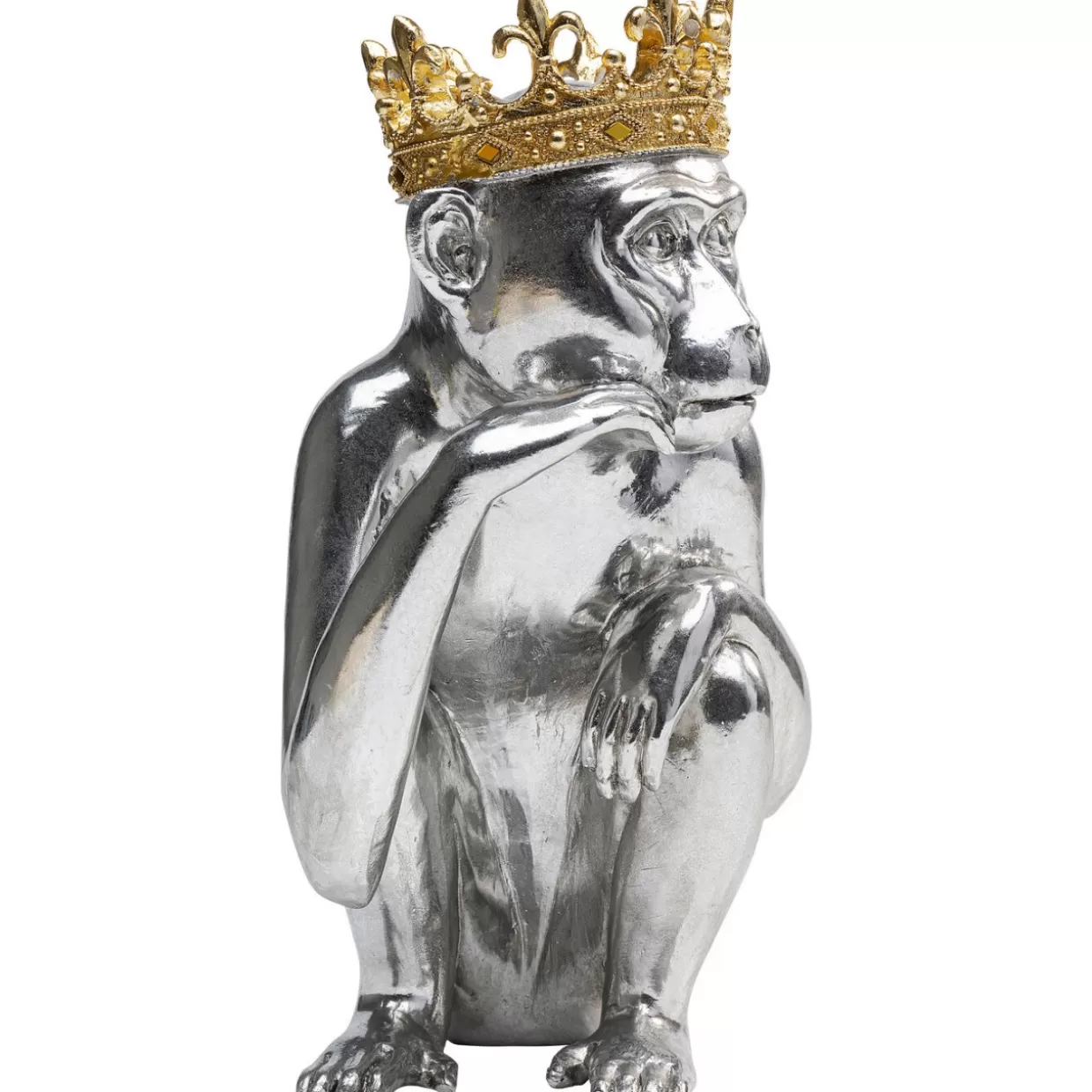 KARE Design Deko & Geschenkartikel | Deko Figur King Lui Silber 35