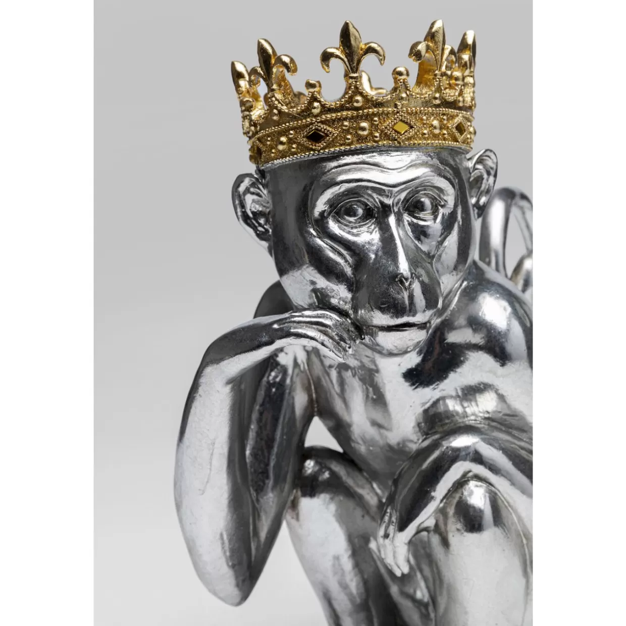 KARE Design Deko & Geschenkartikel | Deko Figur King Lui Silber 35