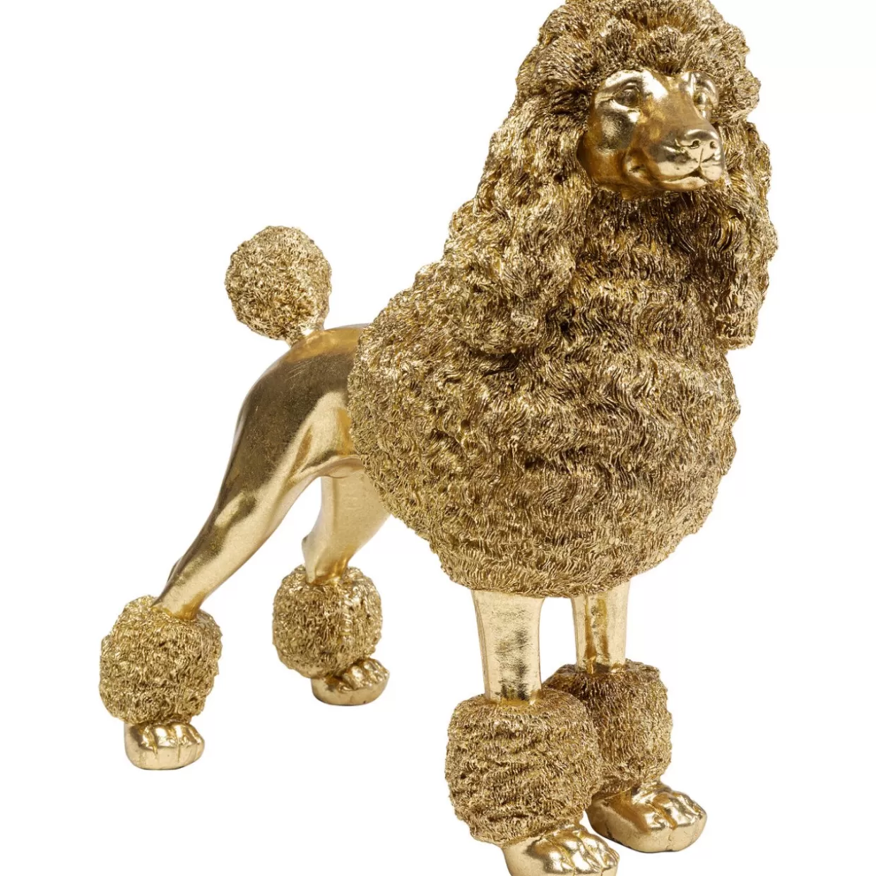 KARE Design Deko & Geschenkartikel | Deko Figur Mrs Poodle Gold 34Cm
