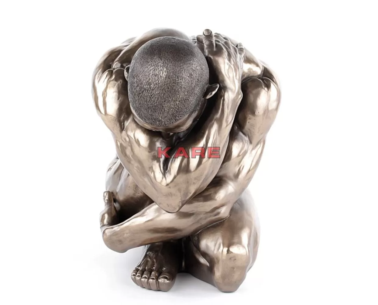 KARE Design Deko & Geschenkartikel | Deko Figur Nude Man Hug Bronze 54Cm