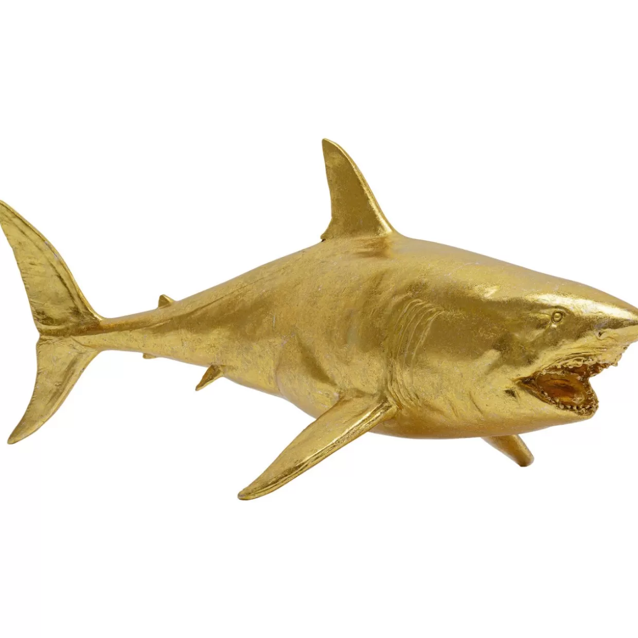 KARE Design Deko & Geschenkartikel | Deko Figur Shark Henry Gold 106Cm