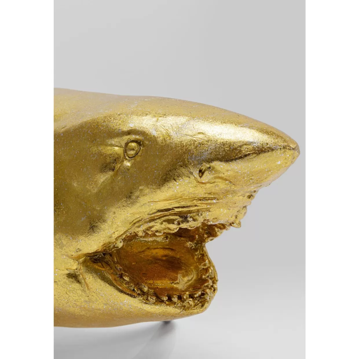 KARE Design Deko & Geschenkartikel | Deko Figur Shark Henry Gold 106Cm