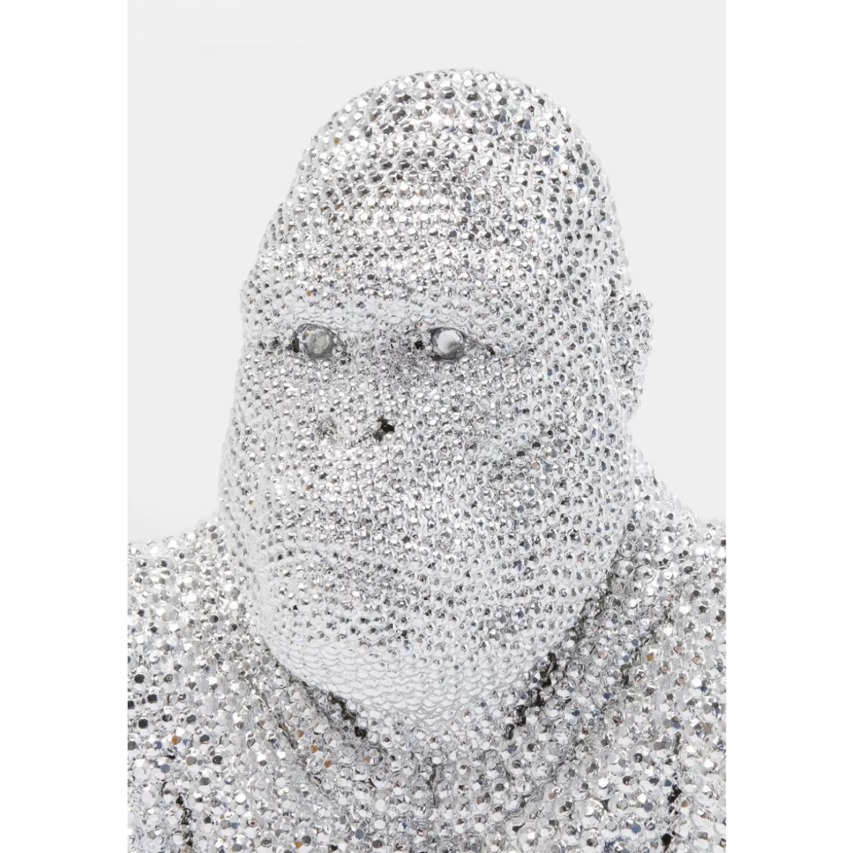 KARE Design Deko & Geschenkartikel | Deko Figur Shiny Gorilla Silber 80Cm