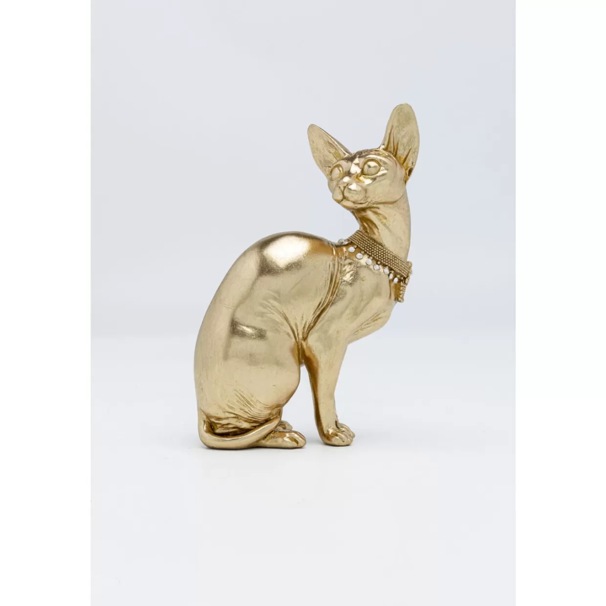 KARE Design Deko & Geschenkartikel | Deko Figur Sitting Cat Audrey Gold 27Cm