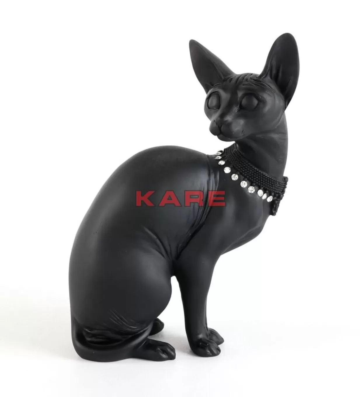 KARE Design Deko & Geschenkartikel | Deko Figur Sitting Cat Audrey Schwarz 27Cm
