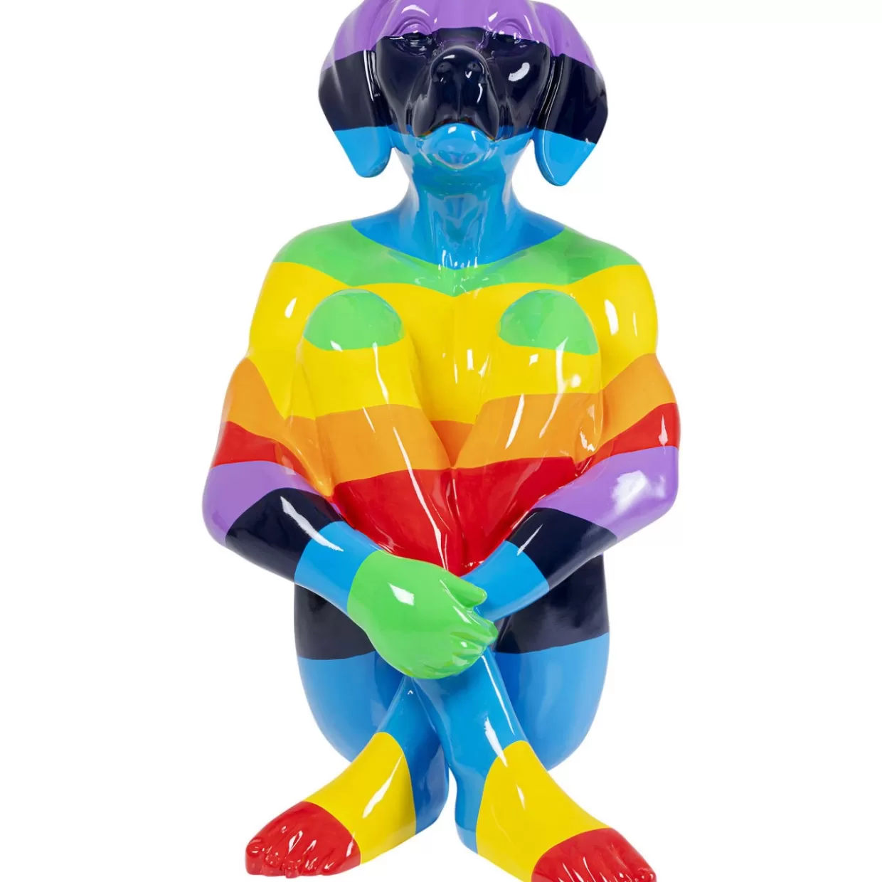 KARE Design Deko & Geschenkartikel | Deko Figur Sitting Dog Rainbow 173