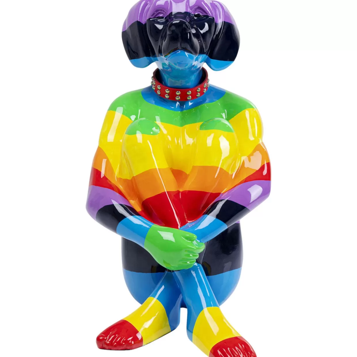 KARE Design Deko & Geschenkartikel | Deko Figur Sitting Dog Rainbow 80