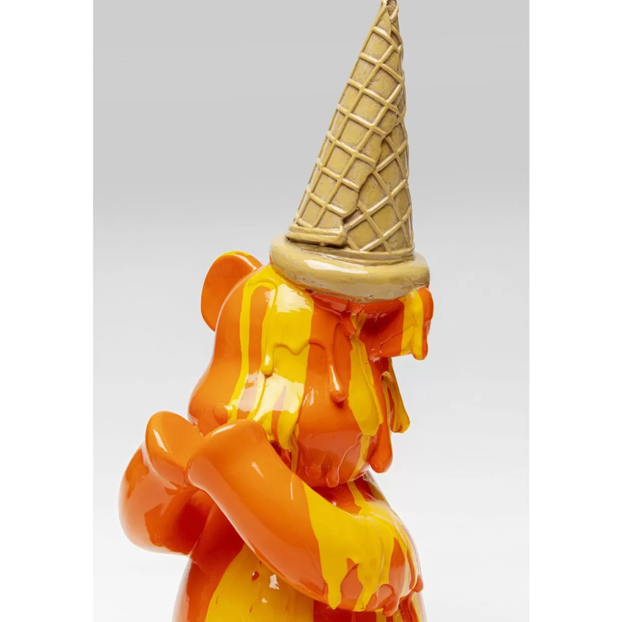 KARE Design Deko & Geschenkartikel | Deko Figur Sitting Gelato Bear Orange 37Cm