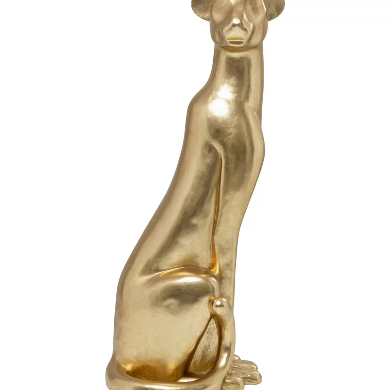 KARE Design Deko & Geschenkartikel | Deko Figur Sitting Leopard Gold 150Cm