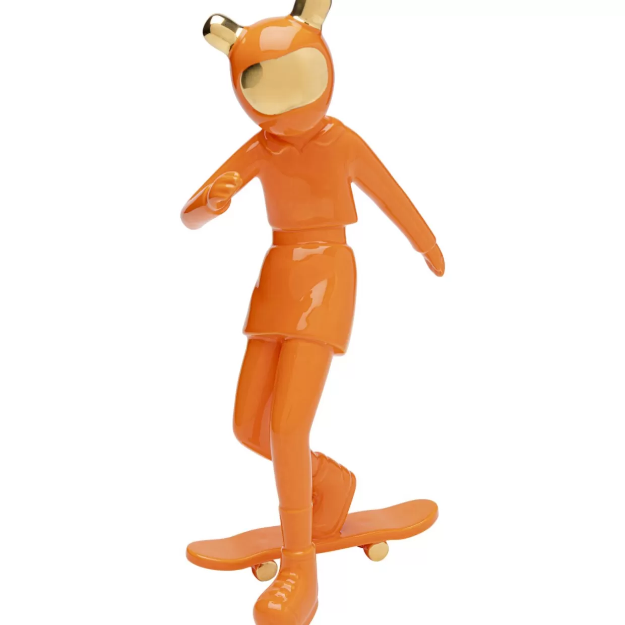 KARE Design Deko & Geschenkartikel | Deko Figur Skating Astronaut Orange 33Cm