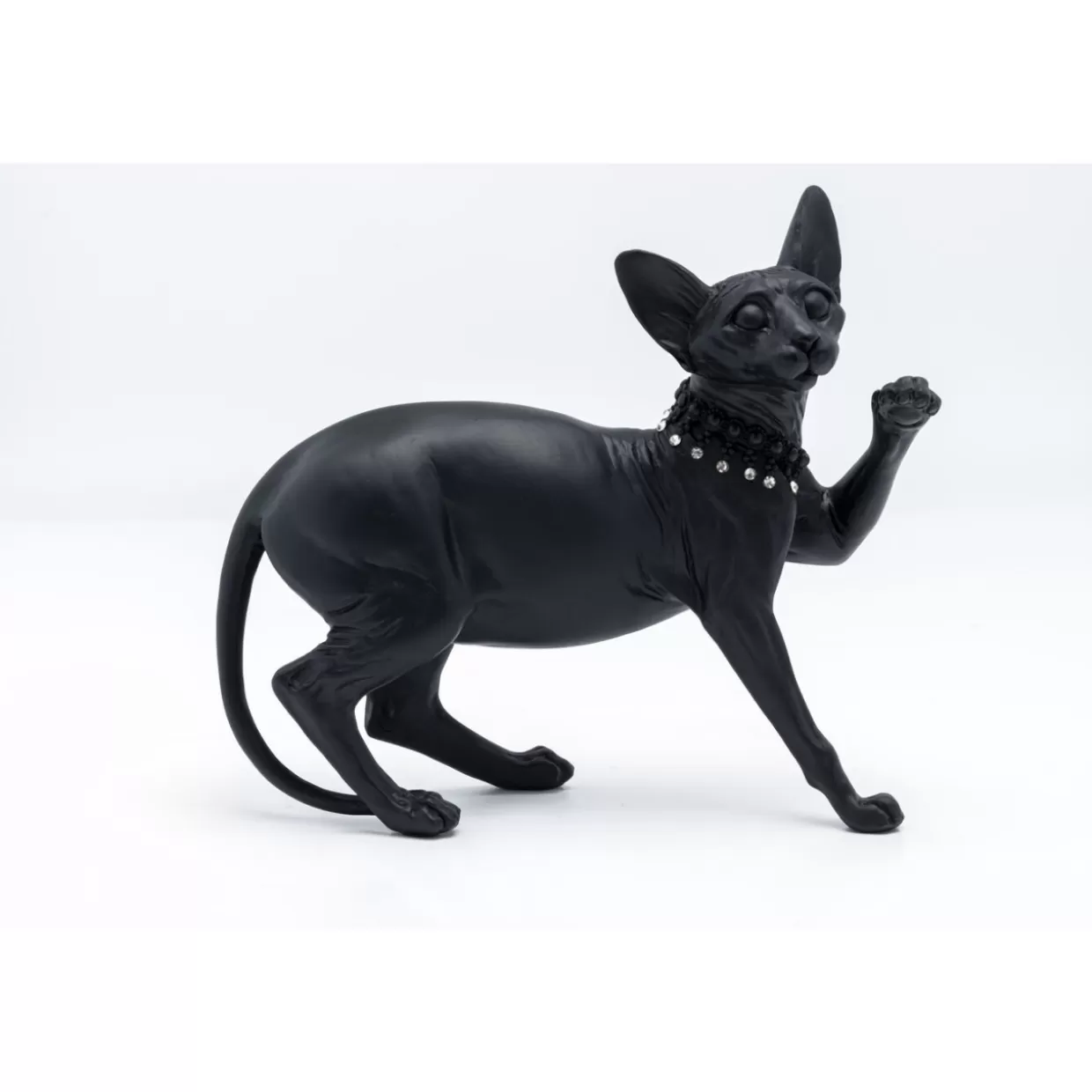 KARE Design Deko & Geschenkartikel | Deko Figur Standing Cat Audrey Schwarz 29Cm