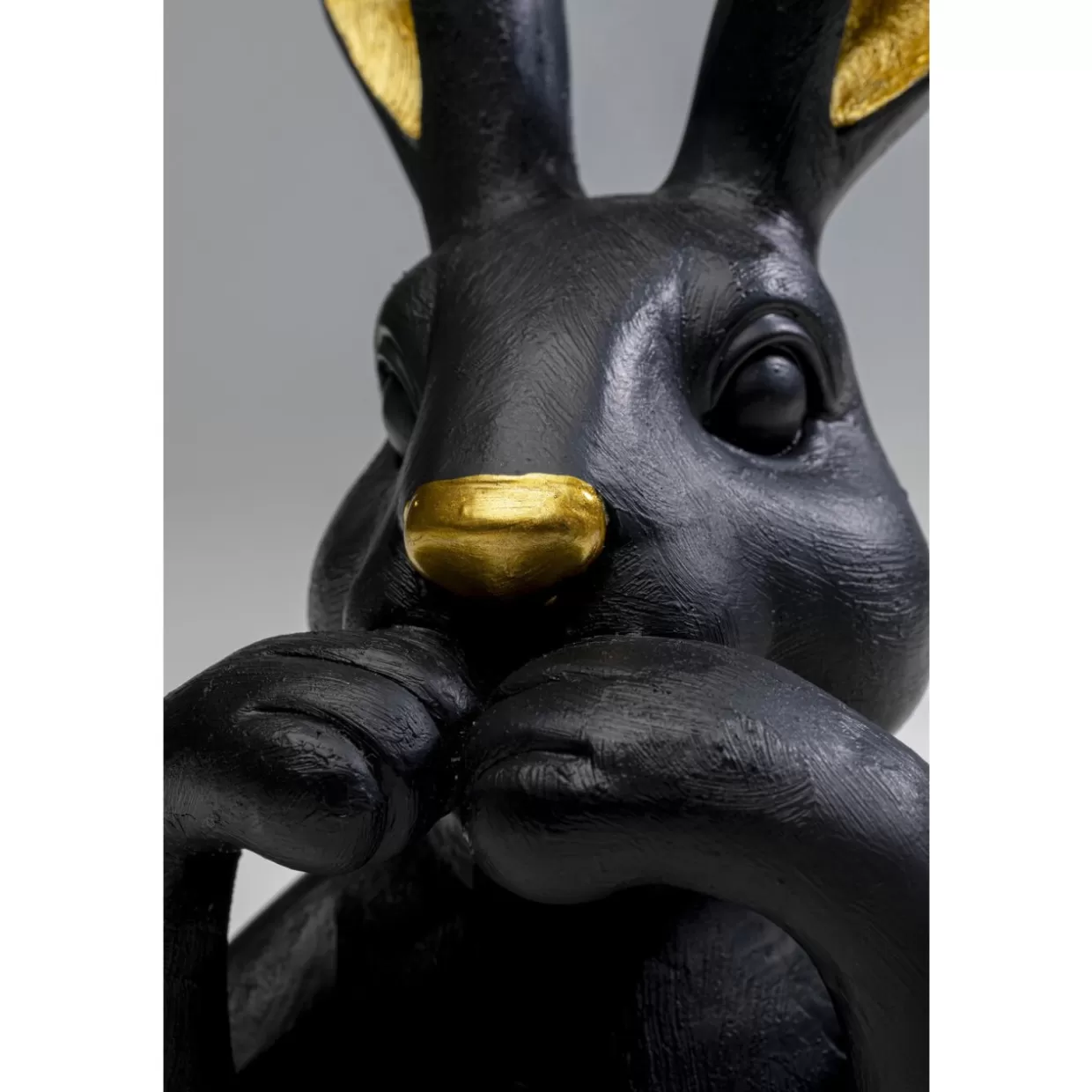 KARE Design Deko & Geschenkartikel | Deko Figur Sweet Rabbit Schwarz 23Cm