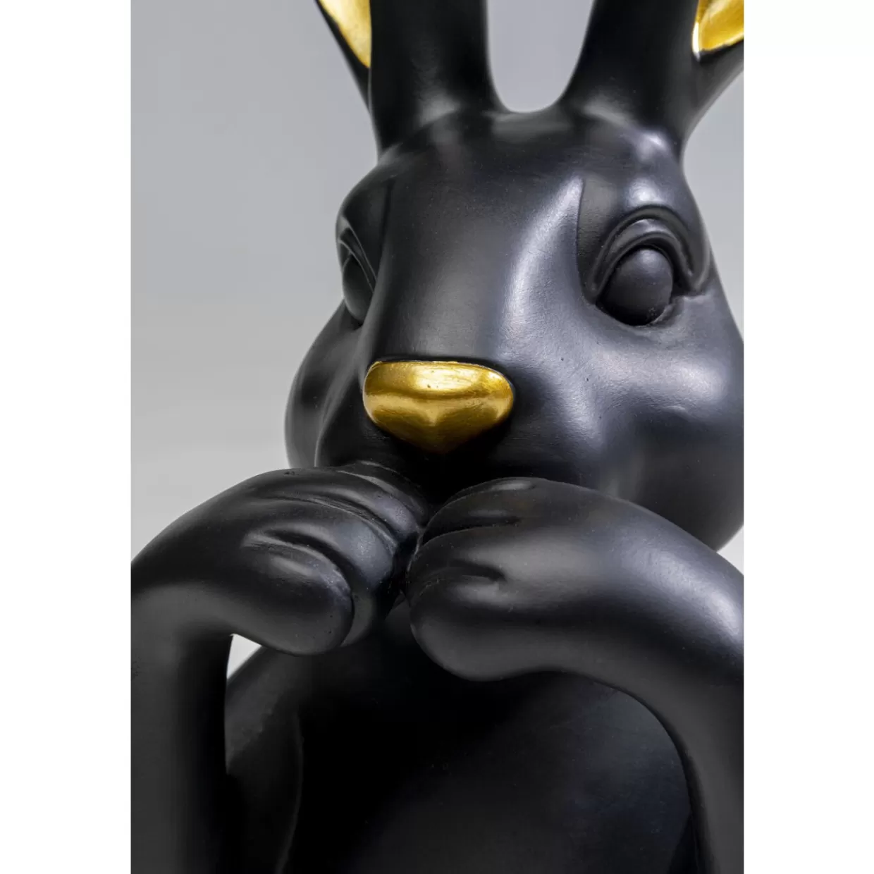 KARE Design Deko & Geschenkartikel | Deko Figur Sweet Rabbit Schwarz 31Cm