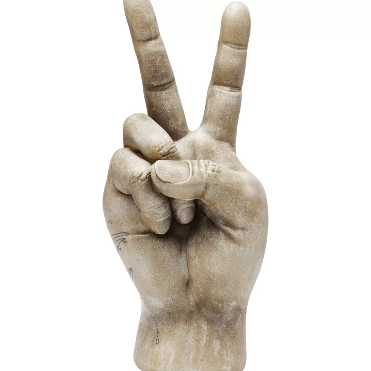 KARE Design Deko & Geschenkartikel | Deko Hand Victory Tattoo Eye 36Cm