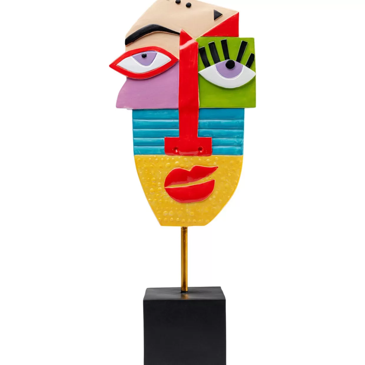 KARE Design Deko & Geschenkartikel | Deko Objekt Abstract Face Multicolour 52Cm
