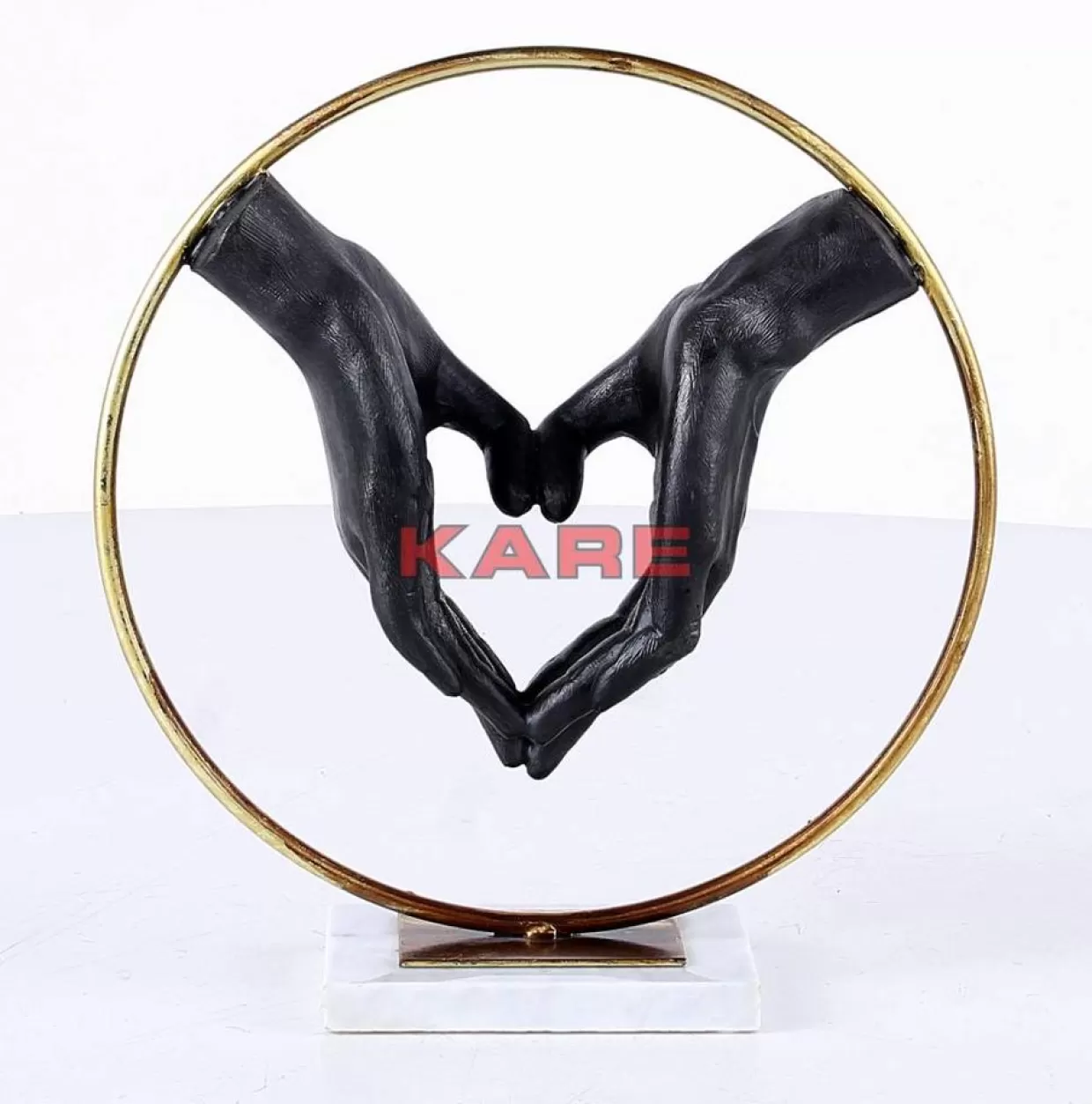 KARE Design Deko & Geschenkartikel | Deko Objekt Elements Heart Hand 33,5Cm