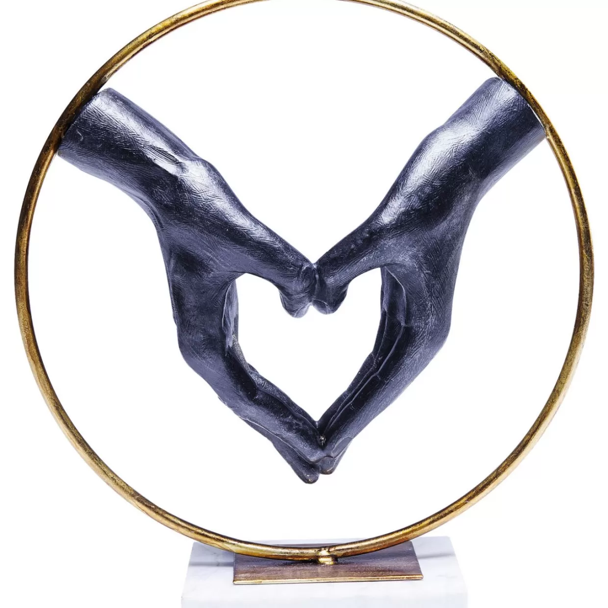 KARE Design Deko & Geschenkartikel | Deko Objekt Elements Heart Hand 33,5Cm