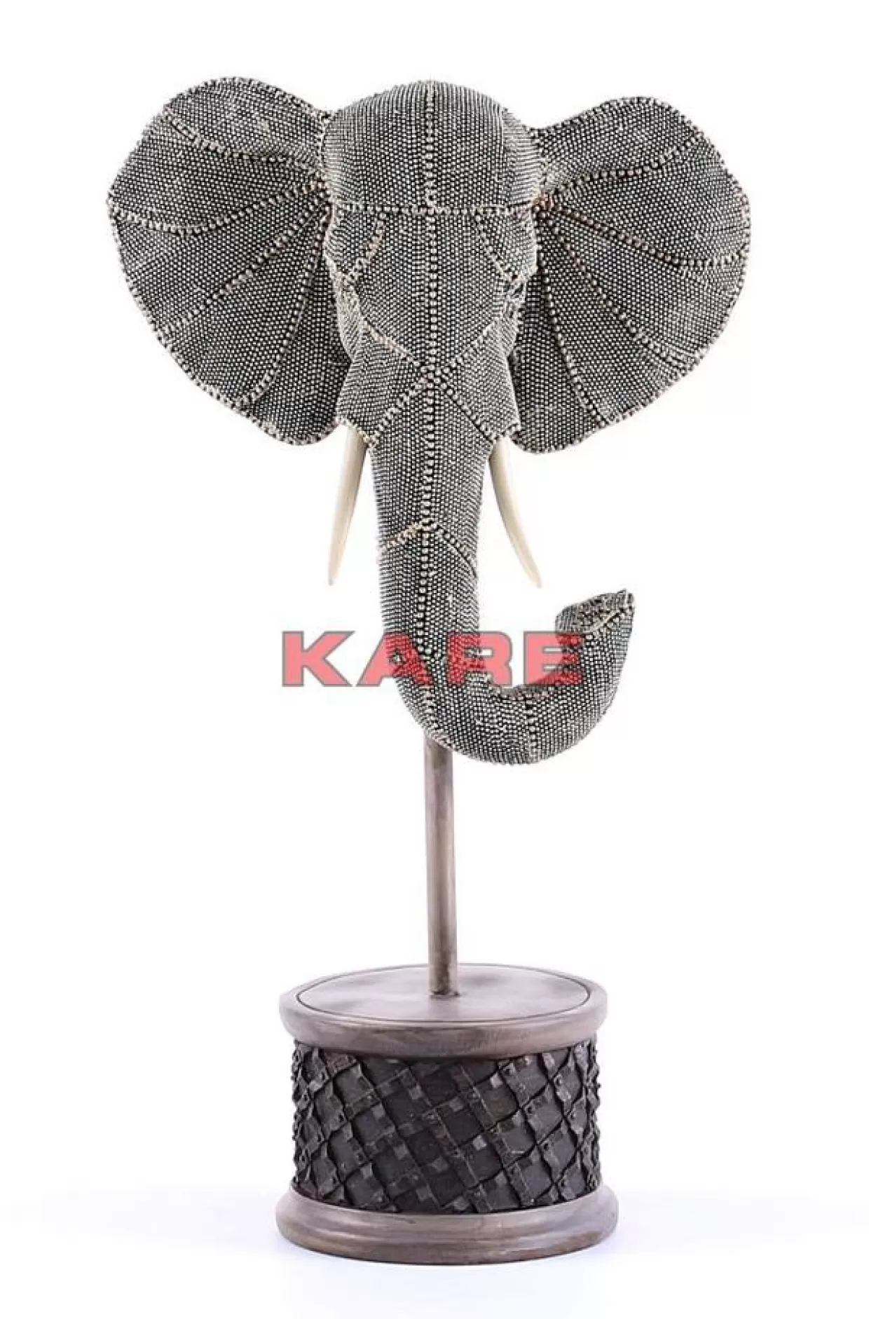 KARE Design Deko & Geschenkartikel | Deko Objekt Elephant Head Pearls 49Cm