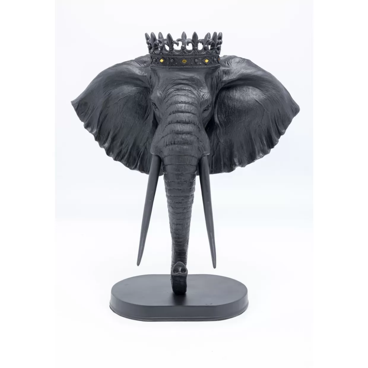 KARE Design Deko & Geschenkartikel | Deko Objekt Elephant Royal Schwarz 57Cm