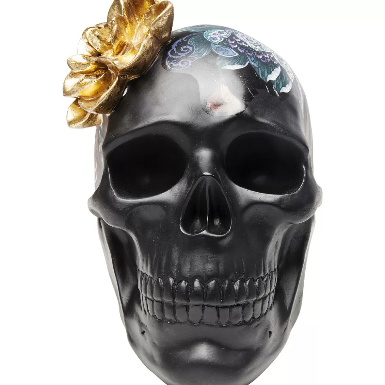 KARE Design Deko & Geschenkartikel | Deko Objekt Flower Skull 22Cm