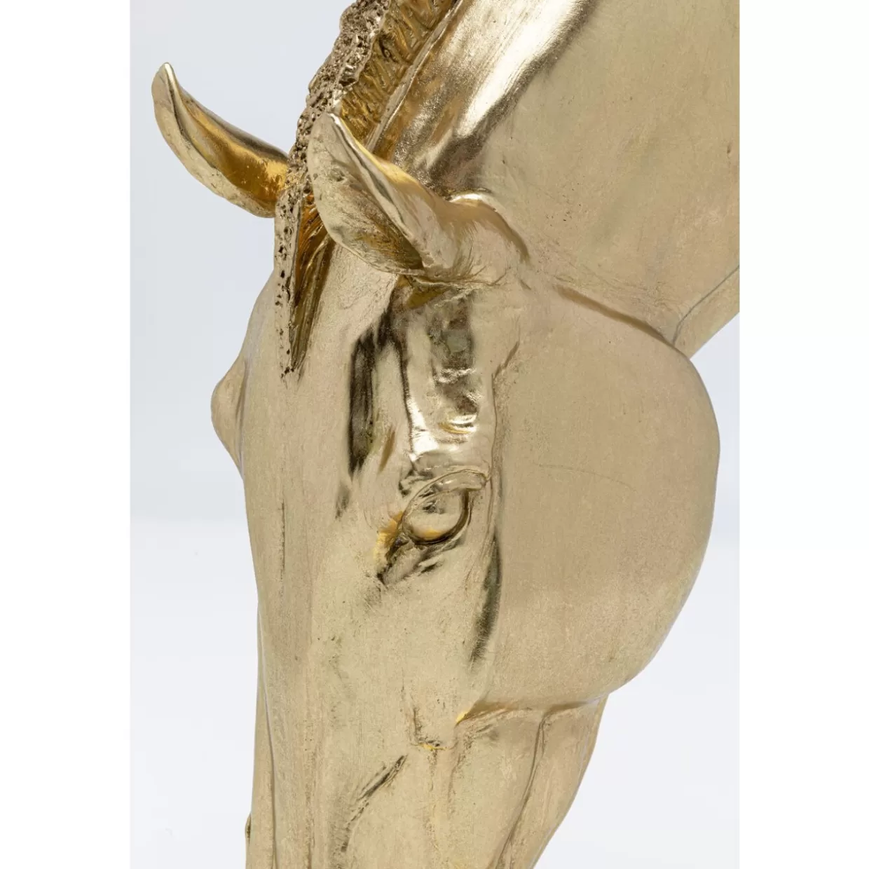 KARE Design Deko & Geschenkartikel | Deko Objekt Horse Face Gold 57Cm
