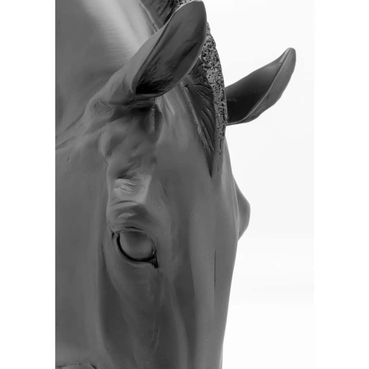 KARE Design Deko & Geschenkartikel | Deko Objekt Horse Face Schwarz 57Cm