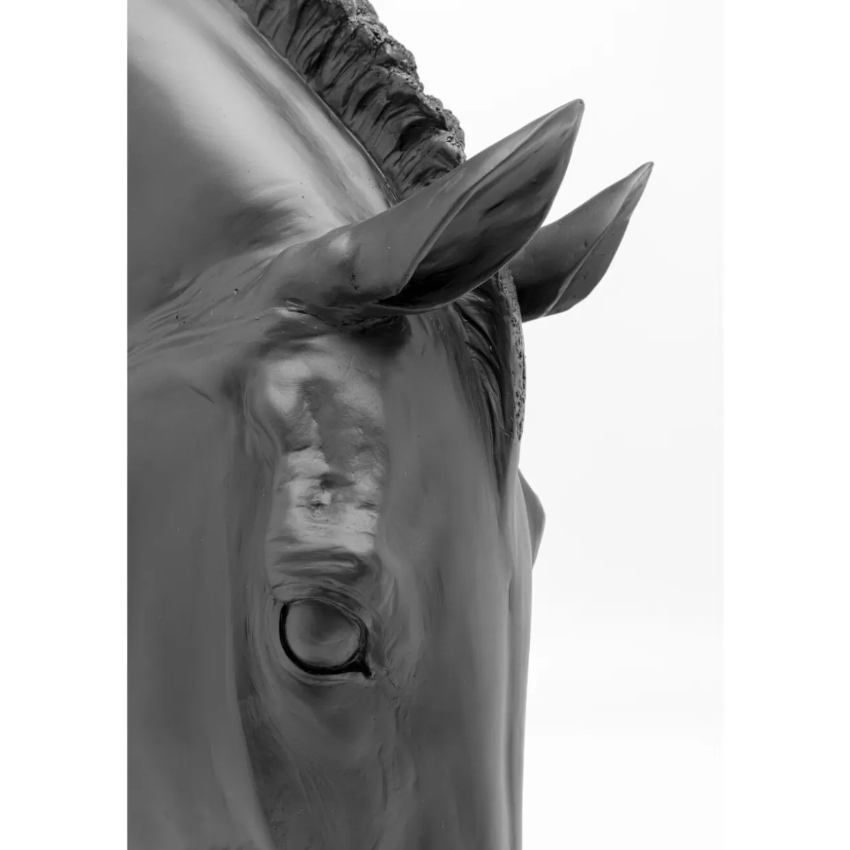 KARE Design Deko & Geschenkartikel | Deko Objekt Horse Face Schwarz 72Cm