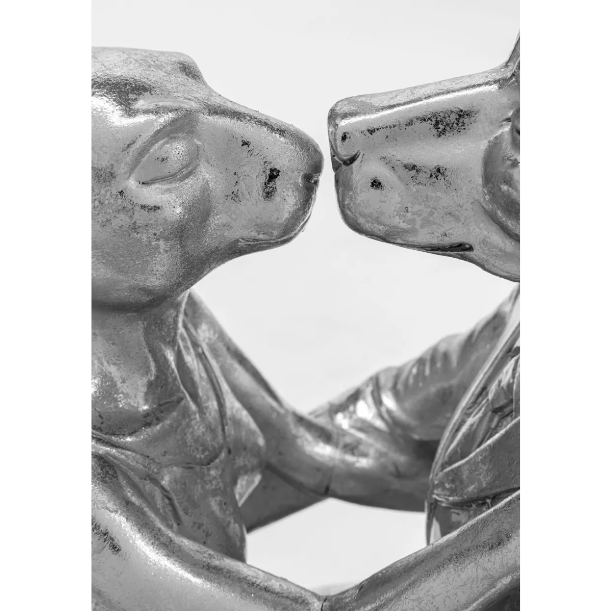 KARE Design Deko & Geschenkartikel | Deko Objekt Kissing Rabbit And Dog Silber