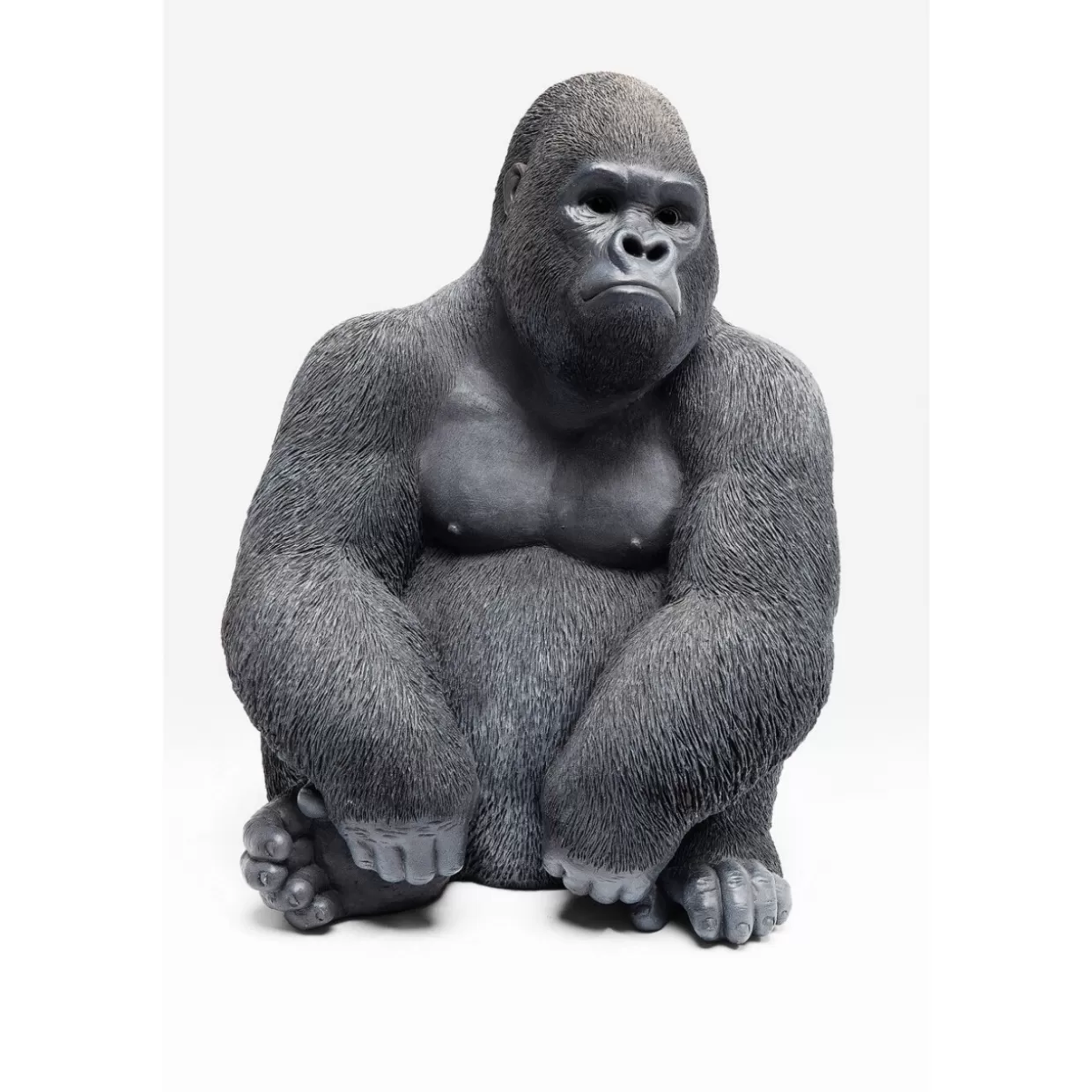 KARE Design Deko & Geschenkartikel | Deko Objekt Monkey Gorilla Side Medium Schwarz