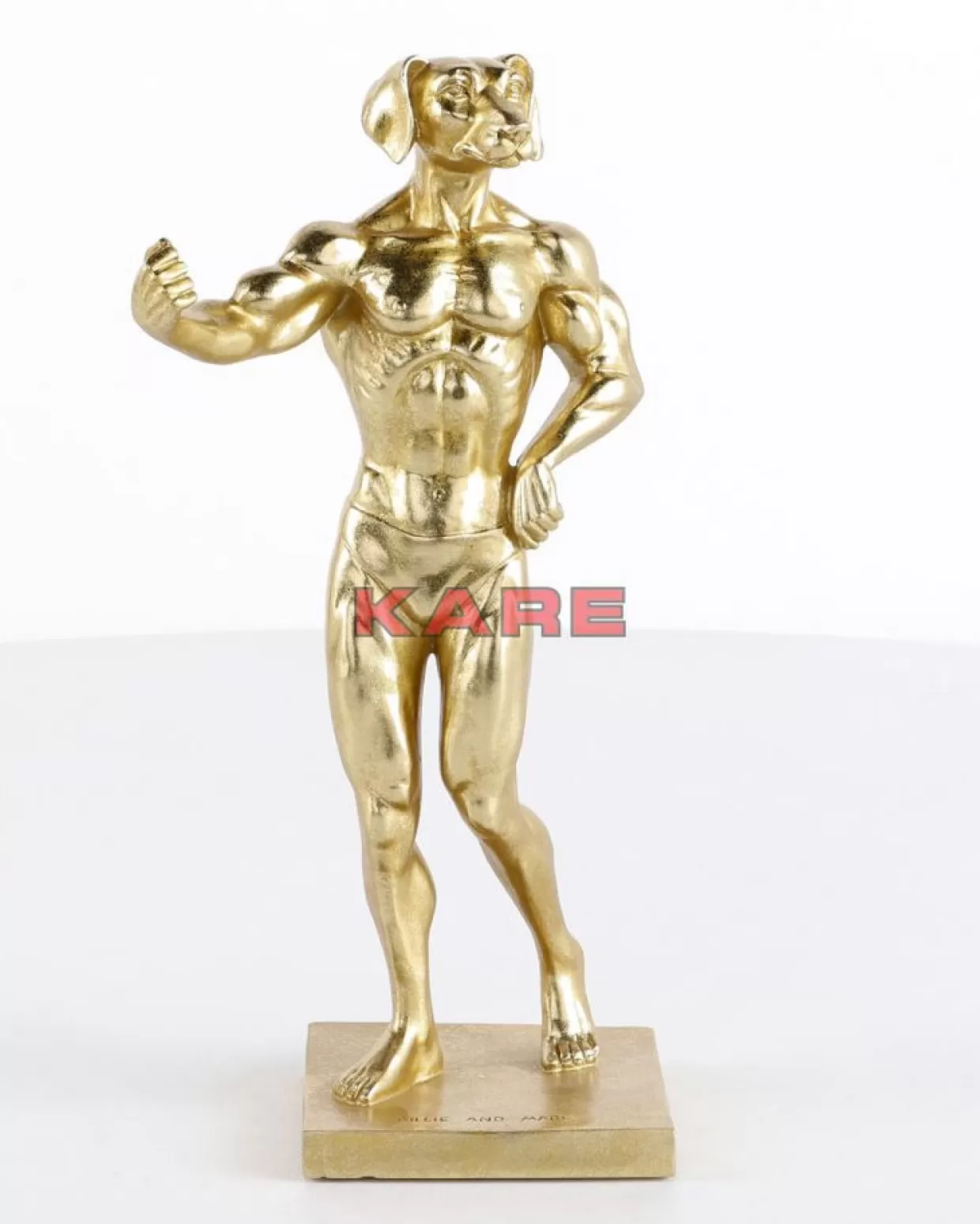 KARE Design Deko & Geschenkartikel | Deko Objekt Muscle Dog Gold