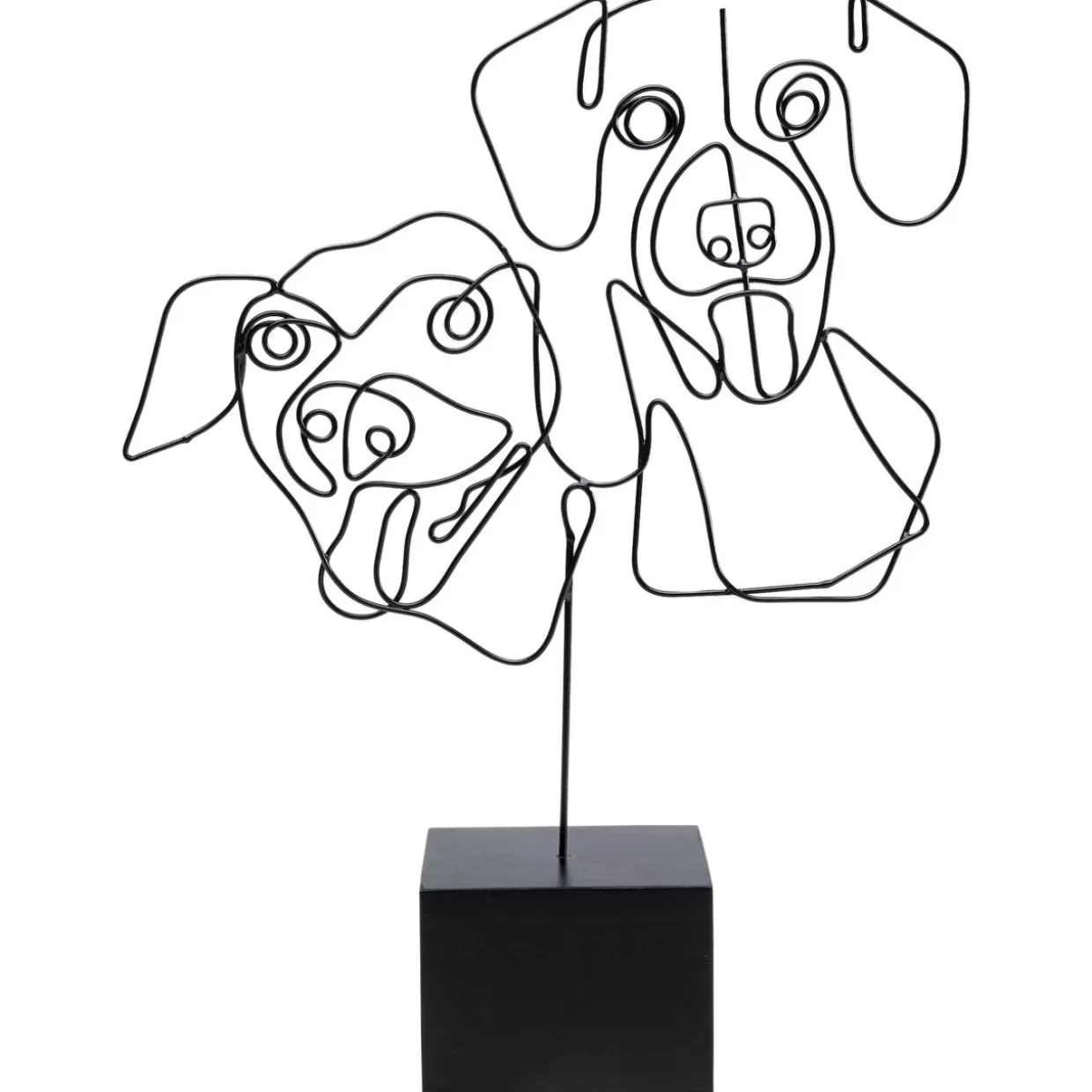 KARE Design Deko & Geschenkartikel | Deko Objekt Wire Dog Faces 38Cm